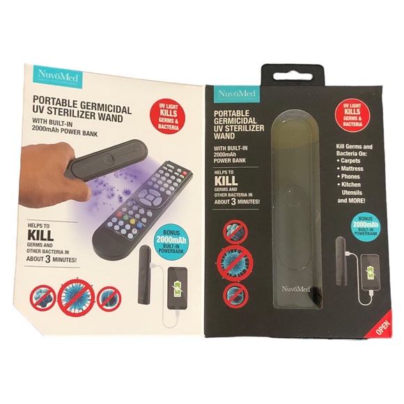 Portable Germicidal UV Sterilizer Wand with Built in 2000 mAh Powerbank - Picture 5 of 6